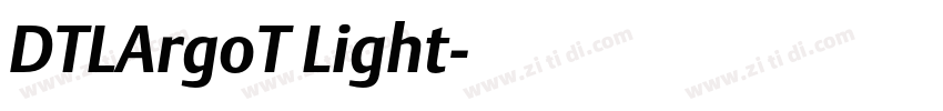 DTLArgoT Light字体转换